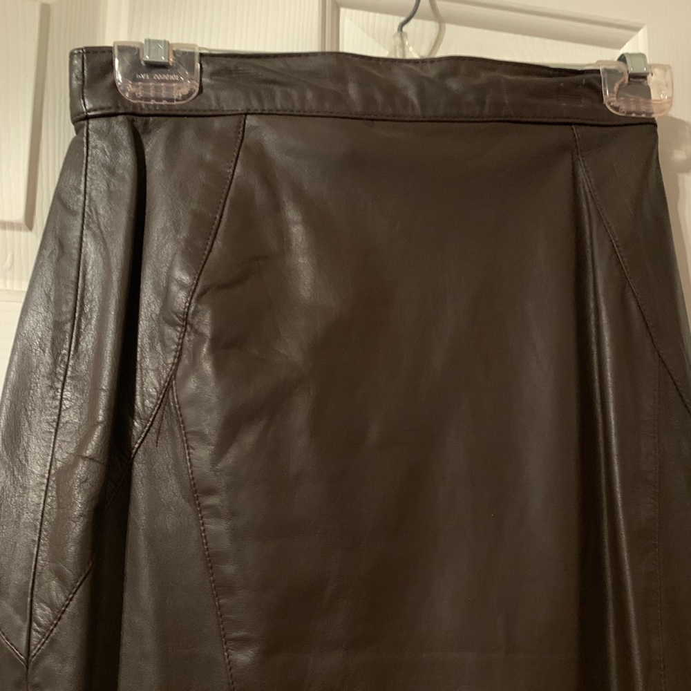 Leather skirt